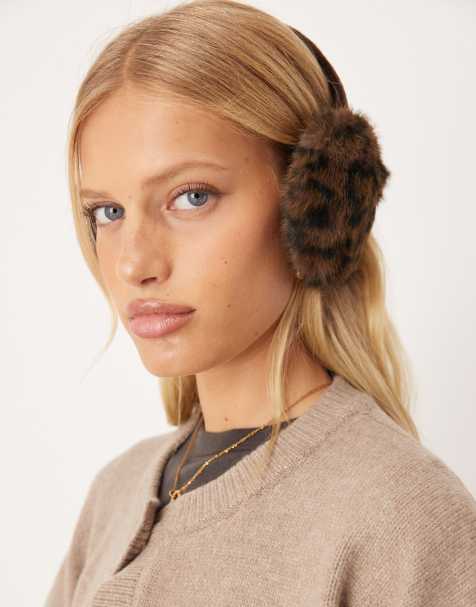 Accessorize animal fur earmuff in multi - view 1