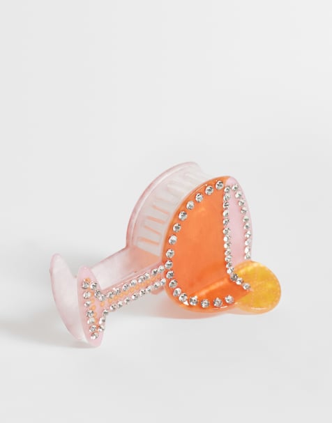 Accessorize Aperol spritz claw hair clip - view 1