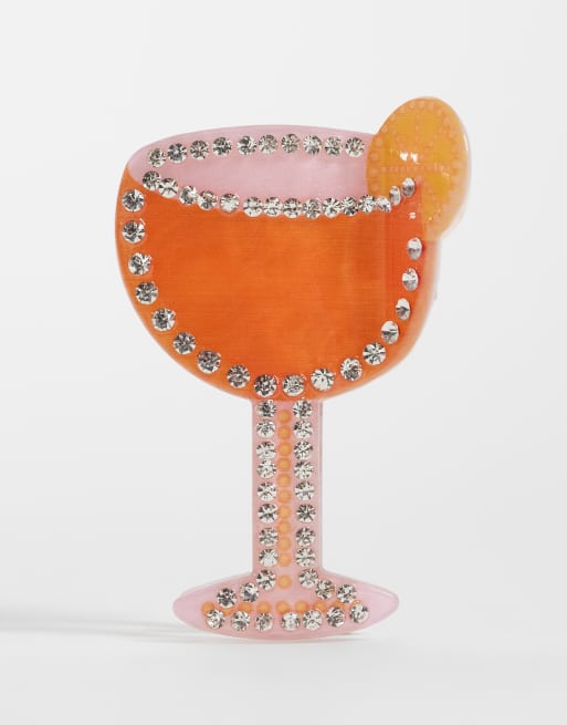 Accessorize Aperol spritz claw hair clip, 2 of 3