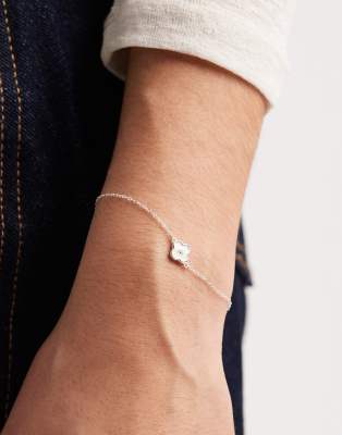 Accessorize - Armband aus 925er Sterlingsilber mit Kleeblattanhänger