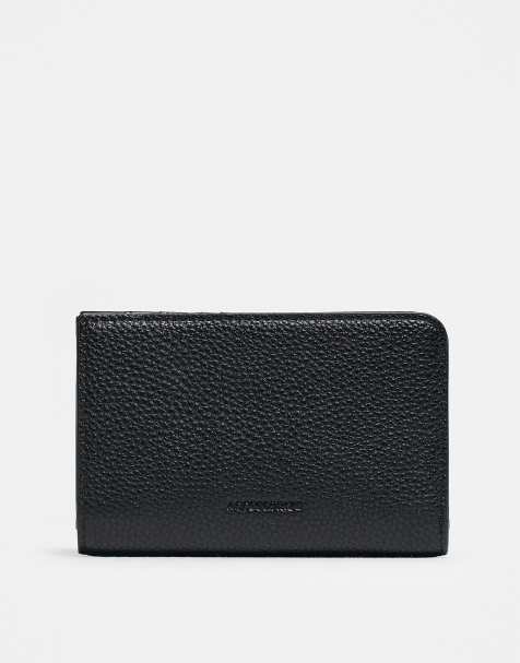 Accessorize back zip wallet purse in black - view 1