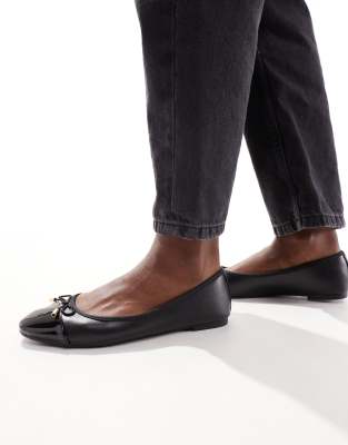 Accessorize ballet flats in black