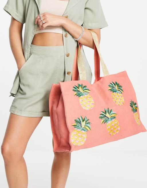 Pineapple beach tote online