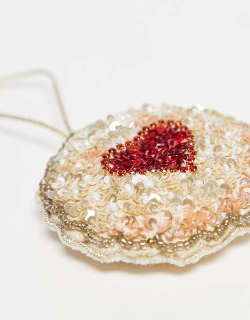Accessorize – Beige julgransdekoration med kakdesign och utsmyckning, 2 av 3