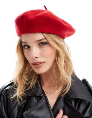 Béret En Laine Rouge Benetton - Taille Unique - Neuf (sans étiquette)
