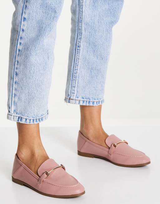 Accessorize – Beżowe płaskie buty ze złotym wędzidełkiem