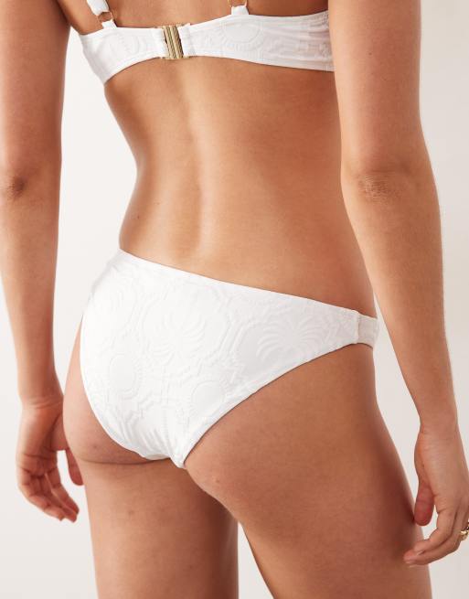 Accessorize - Bikinibroekje met textuur in wit, 4 van 4