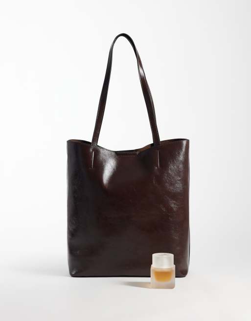 Accessorize - bolso tote leo north south en chocolate, 2 de 4