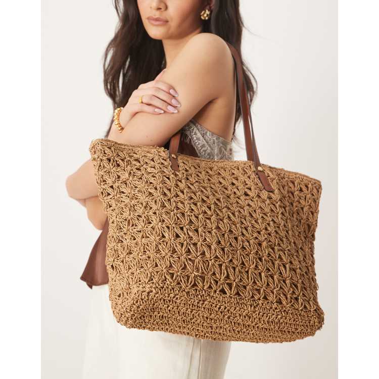 Handbag Shopper Uncinetto Accessori Borse Shopping Particolari