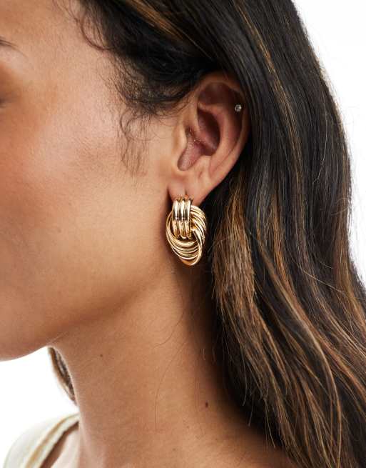 Accessorize - Boucles d'oreilles nœuds vintage - Doré