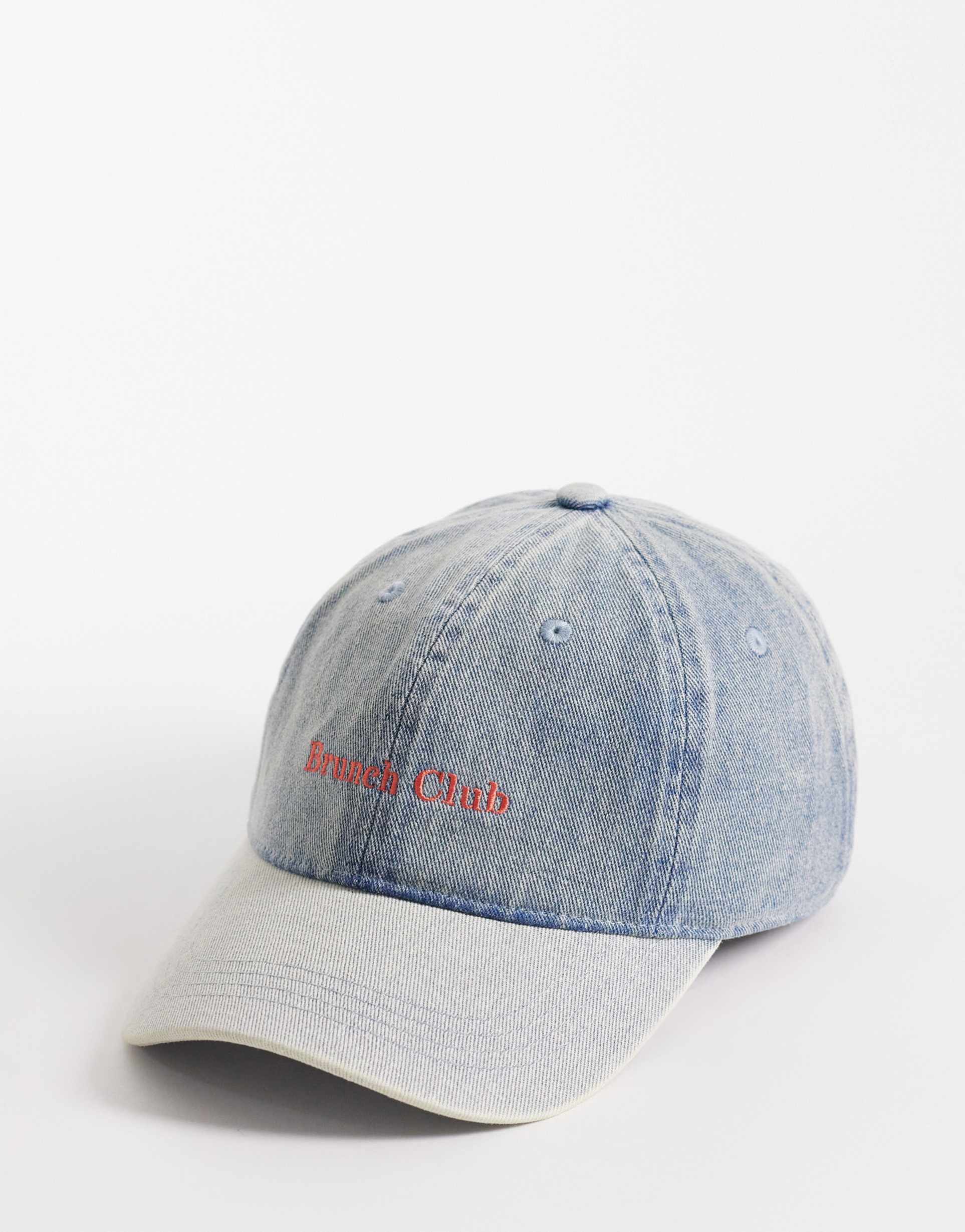 accessorize brunch club cap in blue