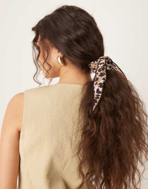 Accessorize - Brunt tørklæde med gepardprint, 2 af 3