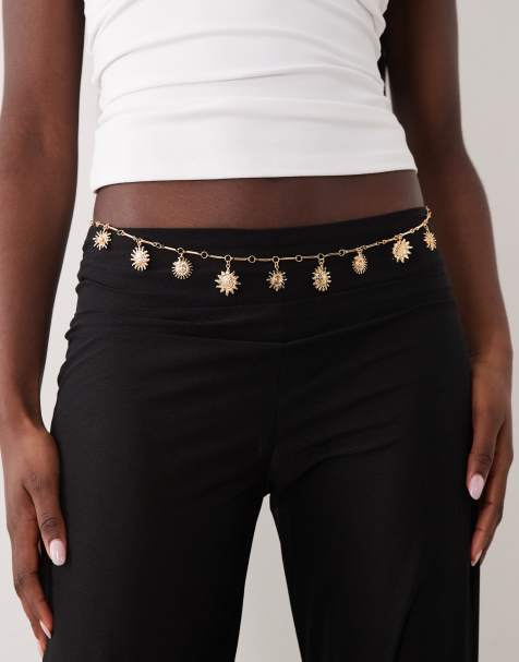 Accessorize - Buikketting met zonhangertje in goud - view 1