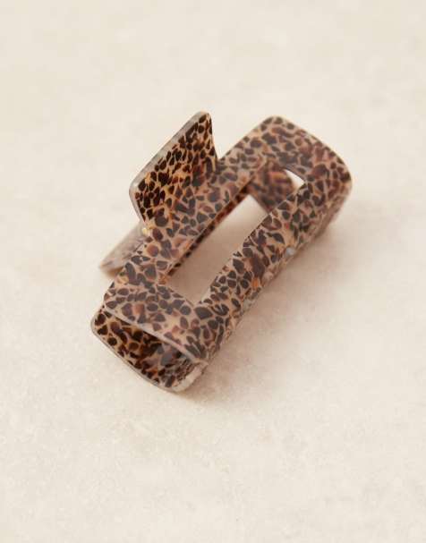 Accessorize – Bunte Haarklammer mit Animalprint - view 1
