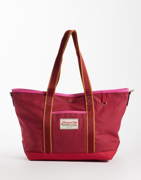 Accessorize - Cabas en toile - Rose - view 1