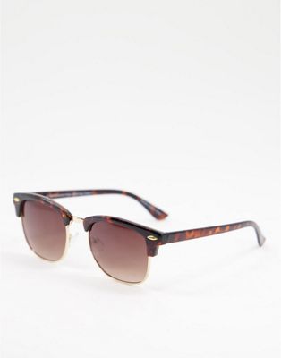 Accessorize Cally retro sunglasses in tortoiseshell with brown lens