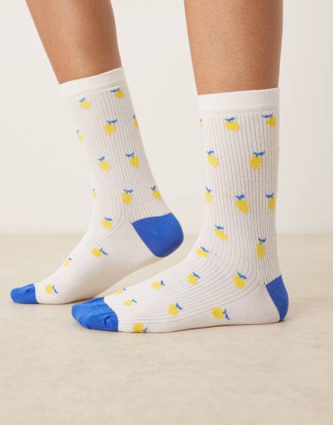 Accessorize - Calzini color crema con limoni - view 1