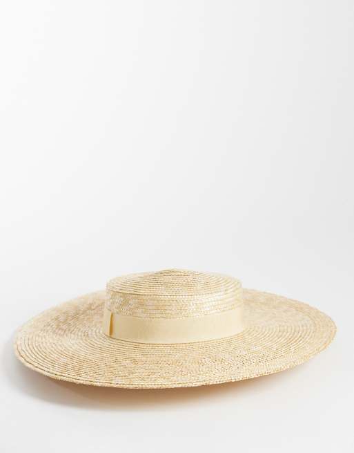 Accessorize - Cappello in paglia colore naturale con nastro 