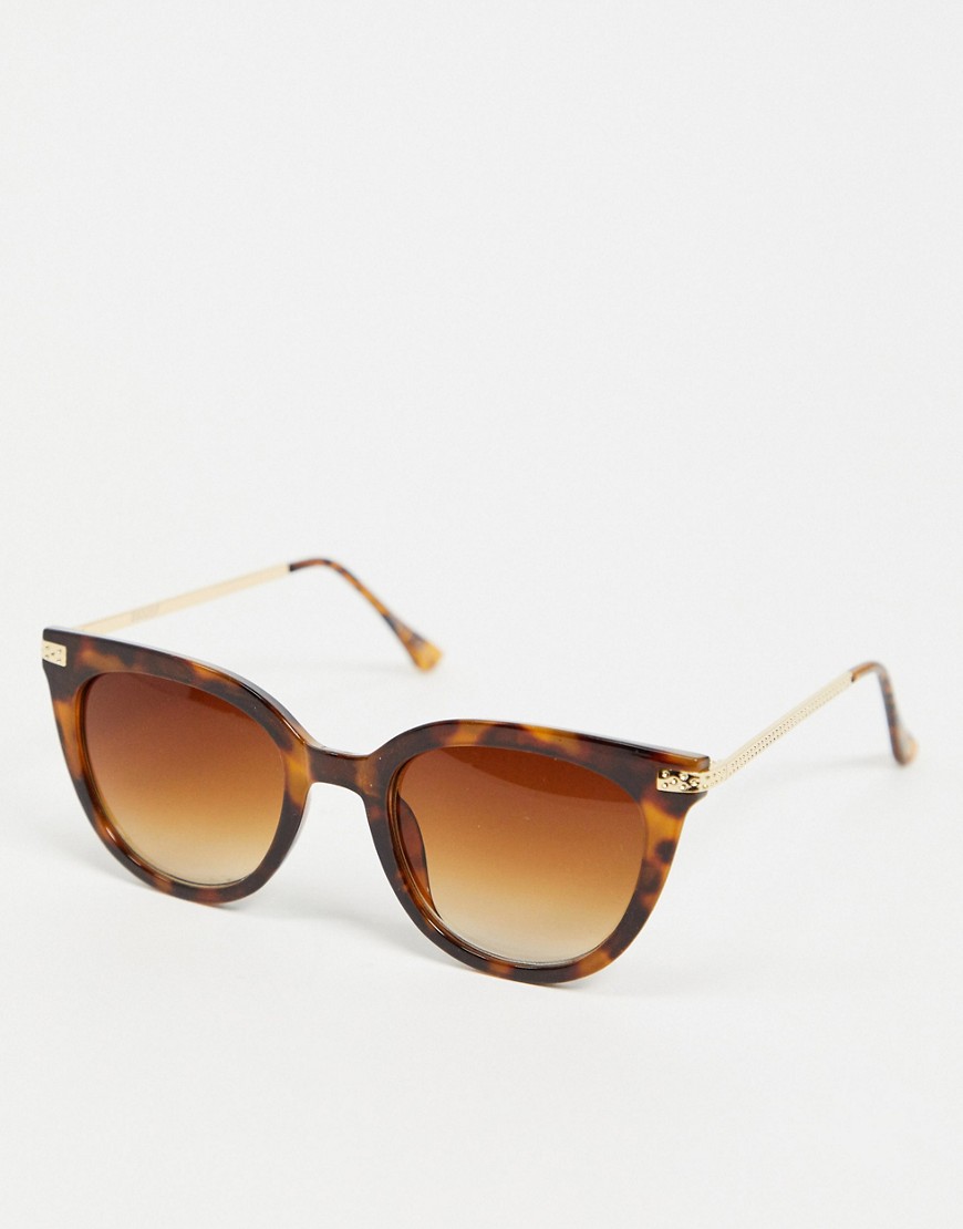 Accessorize Caroline cateye sunglasses in tortoise shell-Brown