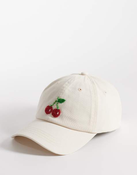 Accessorize - Casquette avec cerises en perles - Beige - view 1