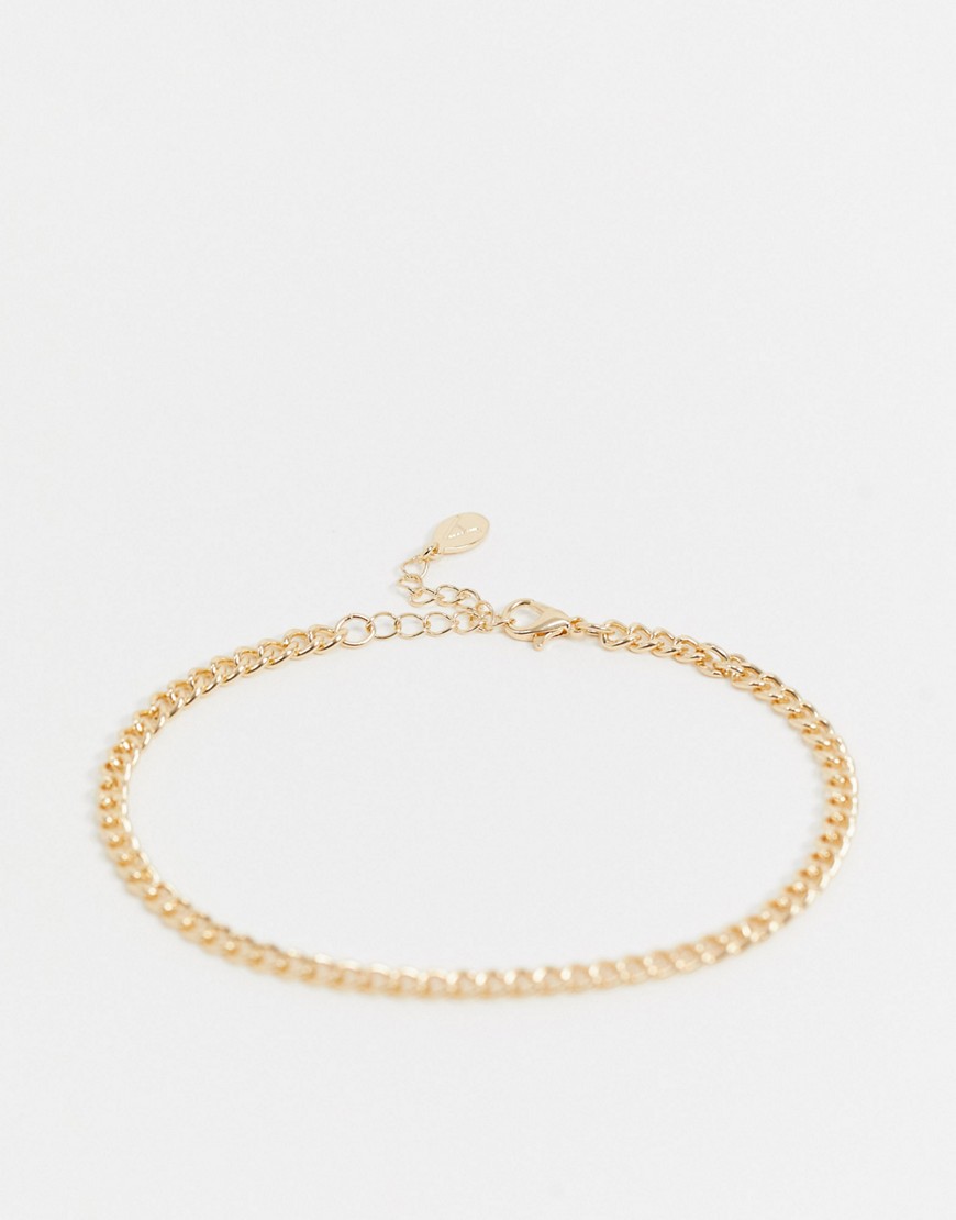 Accessorize chain anklet in gold