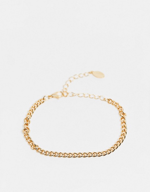 Accessorize chain bracelet in gold