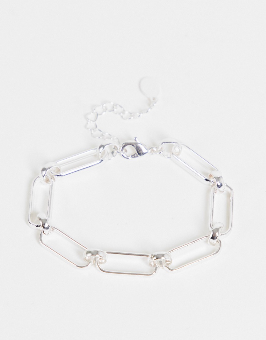 Accessorize chain link bracelet in silver