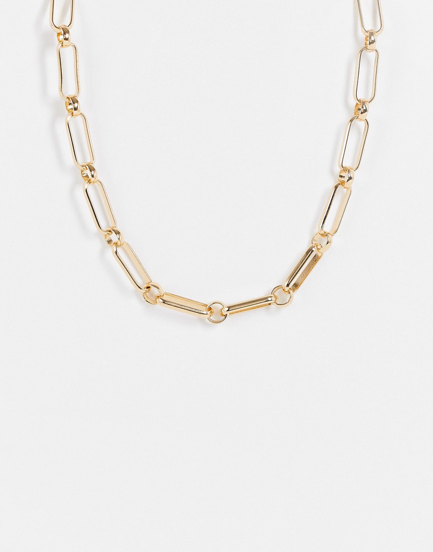 Accessorize chain link necklace in gold