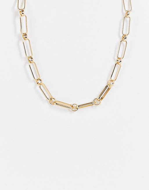 Accessorize chain link necklace in gold