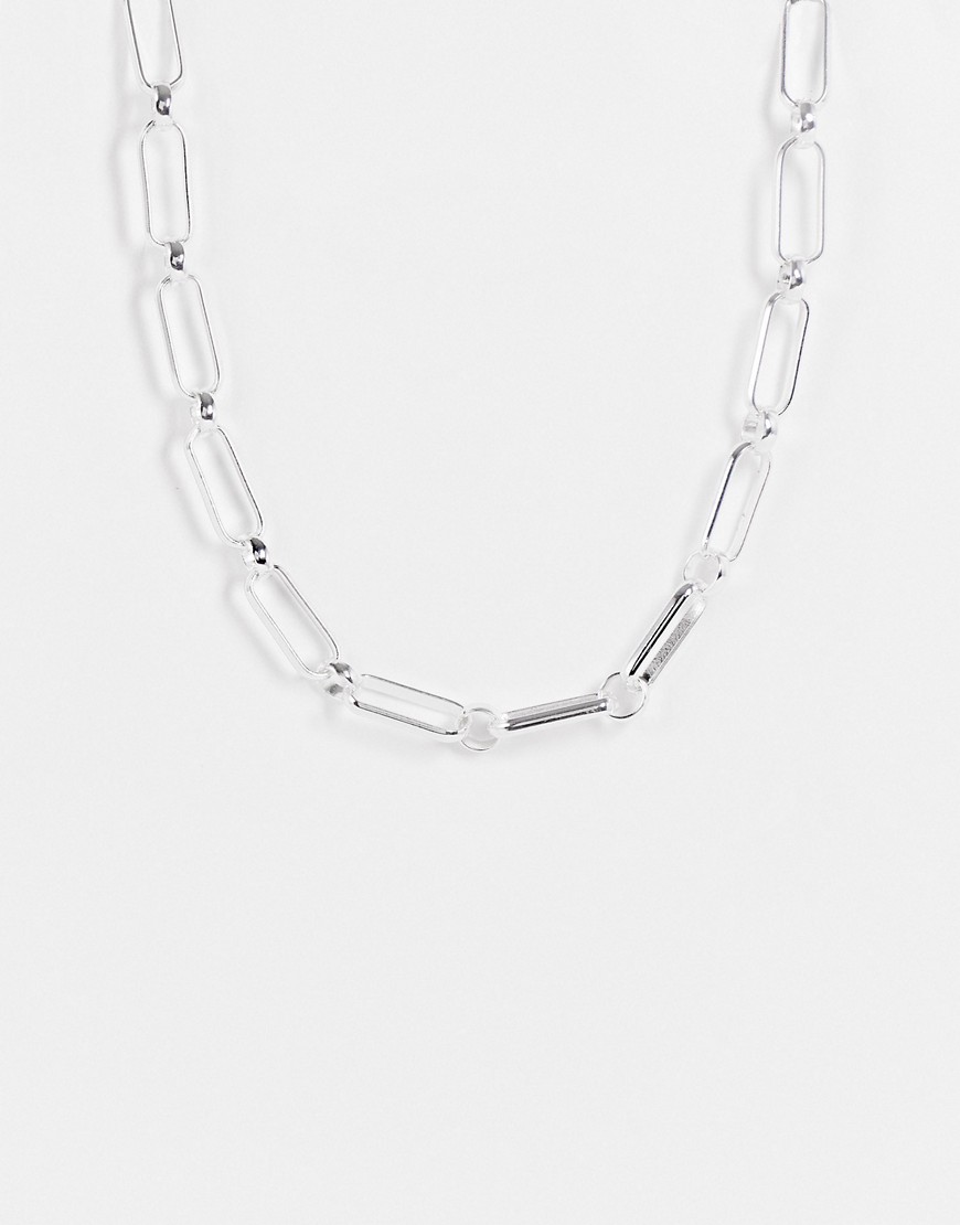 Accessorize chain link necklace in silver