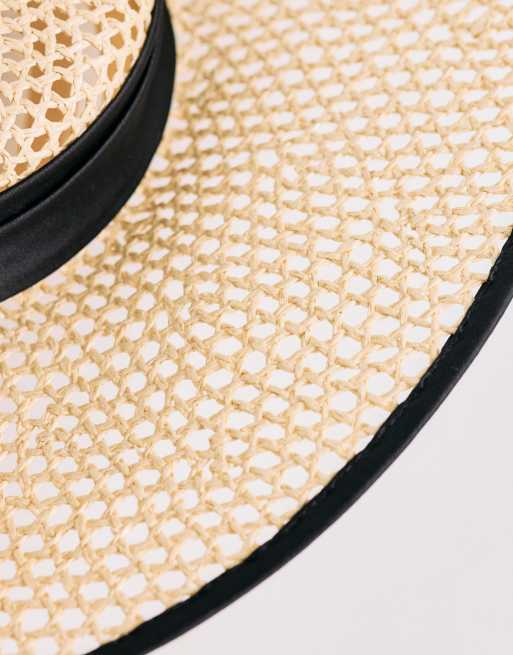 Accessorize - Chapeau bibi en paille avec ruban - Naturel et noir , 2 de 3