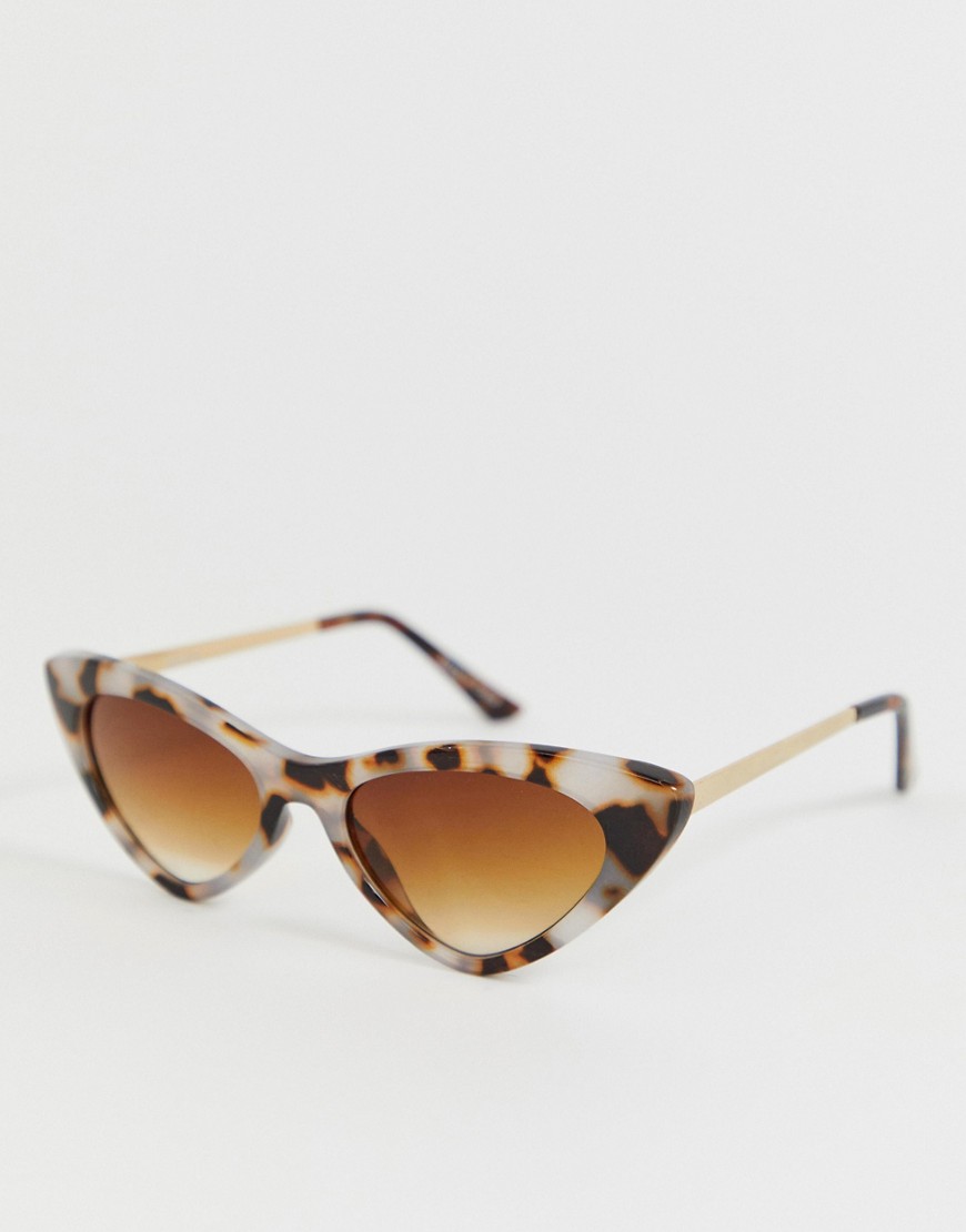 Accessorize Charlotte cat eye tortoiseshell sunglasses-Multi