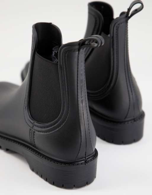 Matte black store chelsea rain boots