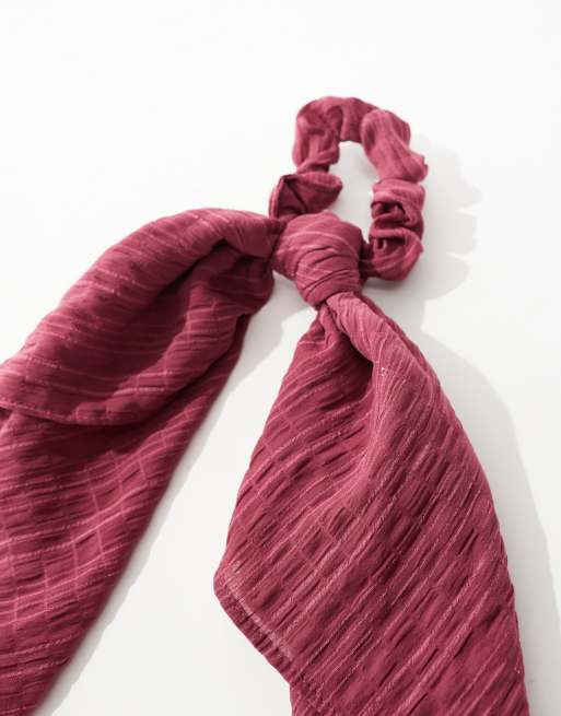 Accessorize - Chouchou texturé style foulard - Baie, 2 de 4