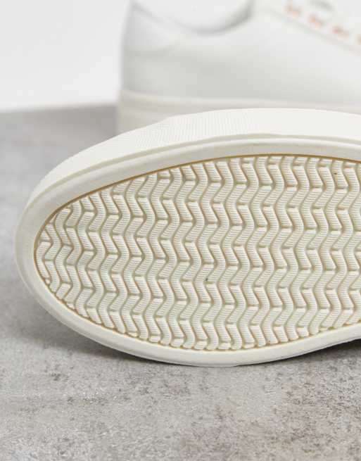 Accessorize - Chunky flatform-sneakers i hvid og rosaguld, 2 af 4