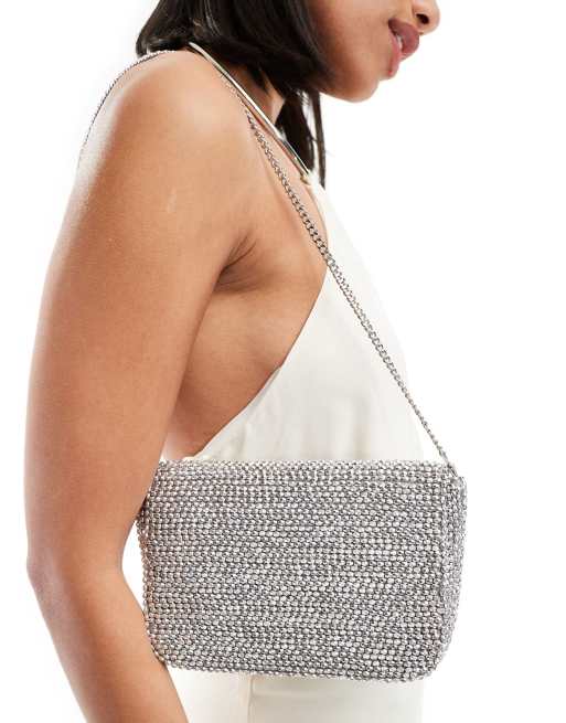Accessorize silver clutch hotsell