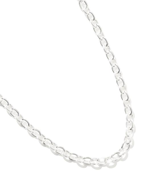 Accessorize - Collana a catenina intrecciata in argento sterling, 2 di 4
