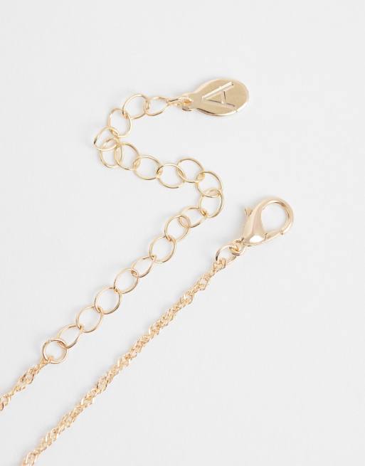Accessorize - Collana dorata a 3 fili con conchiglie delicate, 3 di 4