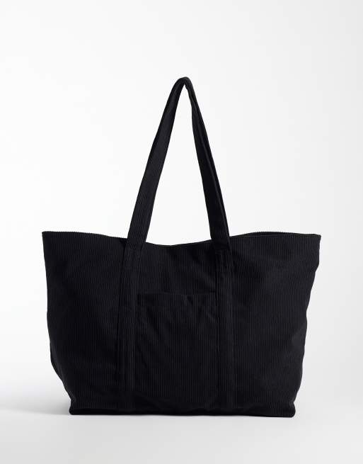 Accessorize cord shopper tote in black, 1 of 4