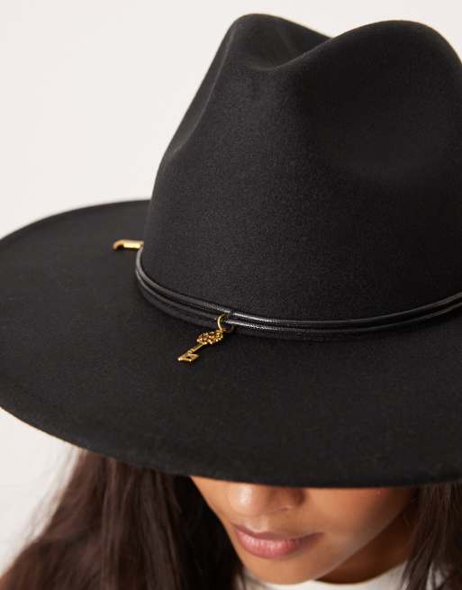 Accessorize – Cowboyhut in Schwarz mit Verzierung, 2 von 3