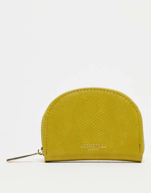 Accessorize crescent purse in lime croc