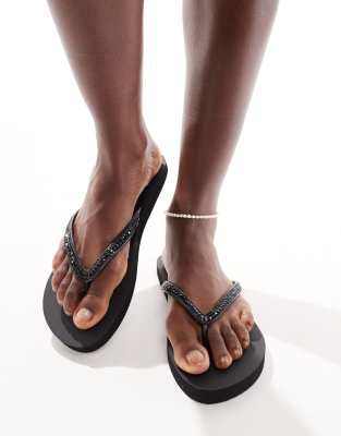The Slim Crystal Glamour Flip Flop