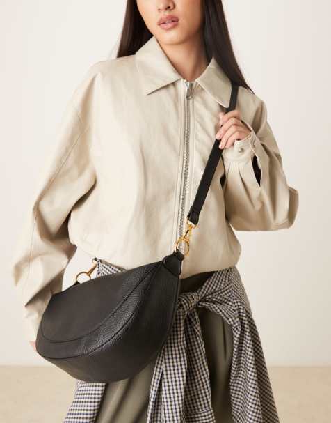 Accessorize – Czarna zaokrąglona torebka crossbody - view 1