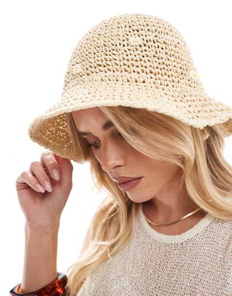 Accessorize – Daisy – Verzierter Anglerhut aus Stroh - view 1