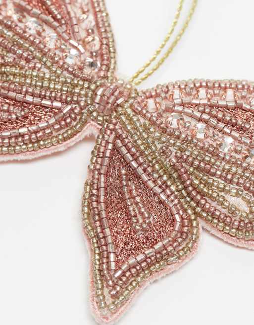 Accessorize - Decorazione natalizia a fiocco rosa , 3 di 3