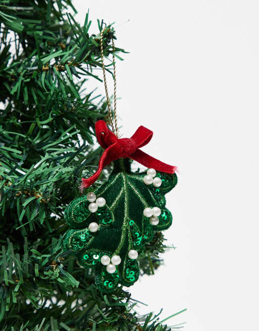 Windy Hill Collection 148550 Angelo Babbo Natale Con Paillettes - Decorazione Albero 35,6 Cm, Turchese - 4