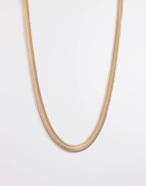 Accessorize - Dikke ketting met platte schakels in goud - view 1