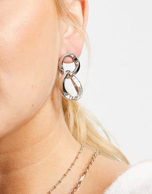Accessorize doorknocker earrings in silver