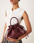 [Accessorize] Accessorize drawstring handheld bag in burgundy-Red No Size BURGUNDY
