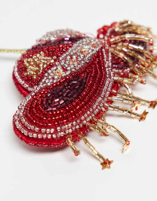 Accessorize embellished cowboy hat christmas tree decoration in multi, 2 of 3